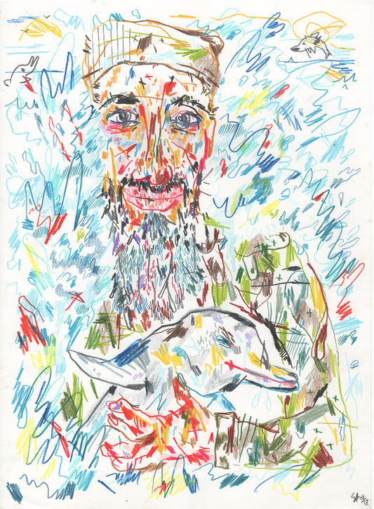 Ben Laden original drawing | Silio Durt