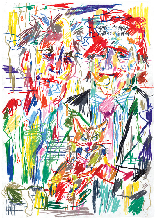 Trump + Epstein original drawing | Silio Durt