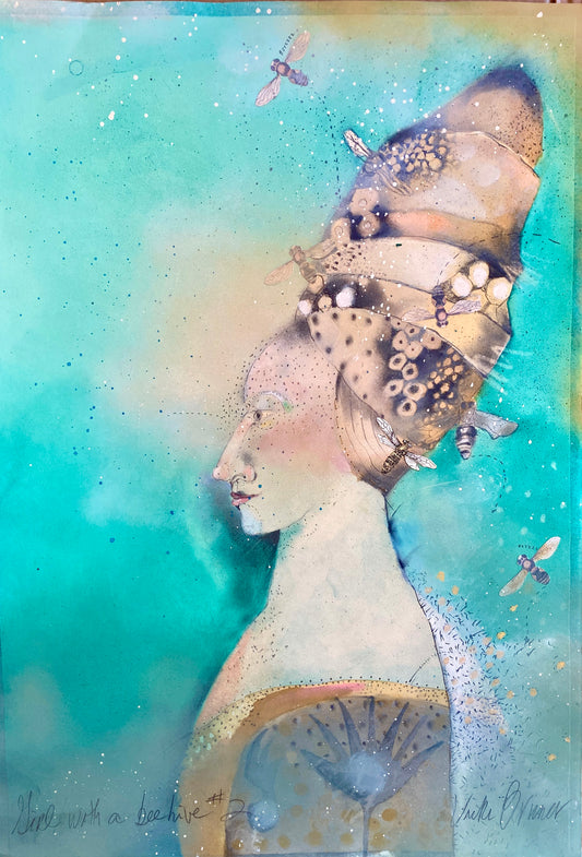 Girl with a Beehive #2 | Vicki Bruner