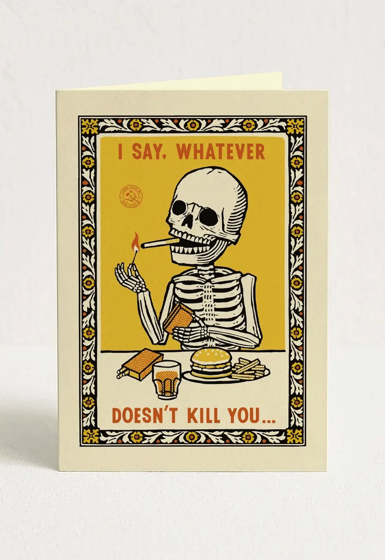 Ravi Zupa Greeting Cards | Skeletons